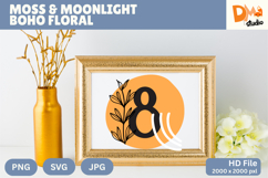 Moss &amp; Moonlight Boho Floral Monogram Product Image 1