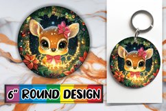 Bright Round Design Car Coaster , Holiday Animals Product Image 1