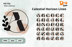 Calestial Horizon Lines Monogram Product Image 1