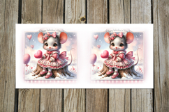 Cute valentine mouse | 4 love mug sublimation designs PLUS Product Image 5