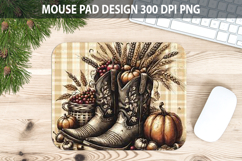 Boots Mouse pad Sublimation - Thanksgiving PNG Design Product Image 1