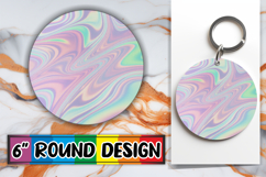 Timeless Round Keychains PNG, Funky Pattern Product Image 1