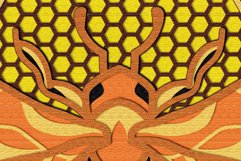 Bee 3D Multilayer SVG/ Bee 3D mandala Product Image 9