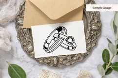 Wedding Rings SVG Bundle | 10 Ring Designs | PNG DXF Product Image 9