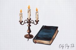 Books Halloween Clipart PNG Product Image 1