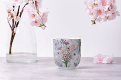 Watercolor Wildflowers Seamless Pattern, Soft Botanical Product Image 9