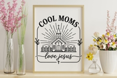 Cool Moms Love Jesus Svg, Christian Mom Svg, Bible Verse Svg Product Image 10