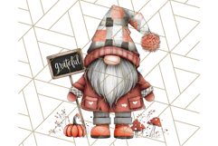 Thanksgiving Gnome Clipart PNG Cute Fall Gnomes, Gnome Png Product Image 5