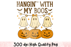 Hangin&#039; with my Boos Clipart Sublimation PNG | Halloween Png Product Image 1