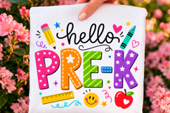 Hello Pre-K School Supplies PNG Product Image 1