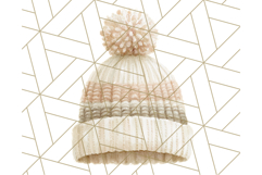 Watercolor Winter Hats and Scarves Clipart PNG Product Image 5