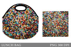 Glitter Lunch Bag Design. Shimmer Lunch Bag Sublimation Product Image 1