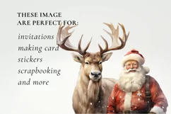 santa claus clipart, christmas clipart sublimation Product Image 3