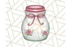 Pink Cottagecore Garden PNG Clipart, Vintage Floral Art Product Image 5