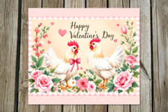 Valentine farmhause | 4 skinny tumbler sublimation designs P Product Image 5