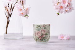 Pink Coquette Shabby Chic Seamless Patterns, Vintage Rose Product Image 9