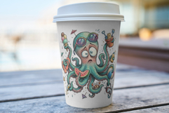 Whimsical Summer Octopus Clipart 18 PNG Product Image 5