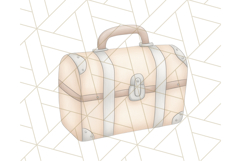 Vintage Travel Clipart PNG Retro Suitcase &amp; Airplane Designs Product Image 5