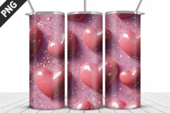 Valentines Love Skinny Tumbler PNG Wrap| Valentines Tumbler Product Image 2