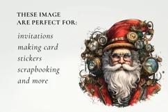 Steampunk Santa Claus Clipart, Santa Claus steampunk png Product Image 3