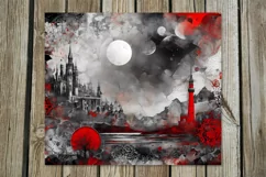 Vintage Hearts | gothic Skinny tumbler sublimation designs 2 Product Image 5