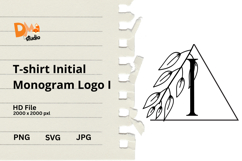 T-shirt Initial Monogram Logo Product Image 1
