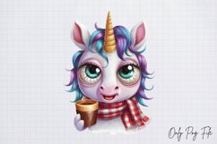 Grumpy Christmas Animal Coffee Clipart PNG Product Image 1