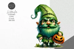 Halloween clipart, Halloween gnome clipart, Gnome clipart Product Image 1