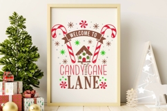 Welcome to Candy Cane Lane Svg, Gingerbread house Svg. Product Image 9