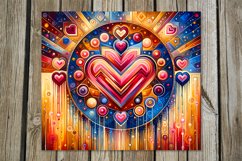Vintage Hearts | 4 Skinny tumbler sublimationd designs P2 Product Image 5