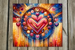 Vintage Hearts | 4 Skinny tumbler sublimationd designs P2 Product Image 5