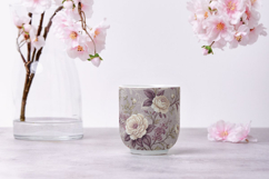 Lavender Toile Digital Paper Pack, Vintage Floral Toile Product Image 9