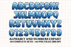 Christmas Alphabet png clipart, christmas doodle letters Product Image 3