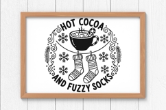 Hot Cocoa And Fuzzy Socks Svg, Christmas Hot Chocolate Svg. Product Image 7