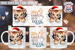 Christmas Mug Wrap Sublimation Funny Quote 3D Wall Animal Product Image 1