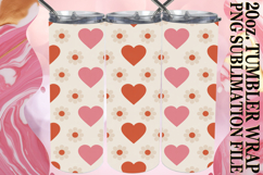 Happy Vibes 20oz tumbler wrap, Valentine's Pattern Product Image 1