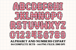 4th July Alphabet png clipart, independence letters doodle Product Image 3