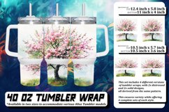 Playful Watercolor Tree Tumbler Design - 40oz Product Image 1