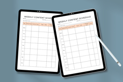 Weekly Content Schedule Template Editable Canva Social Media Product Image 3