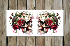 Gothic Halloween | 4 skulls Sublimation Mug designs PLUS2 Product Image 5