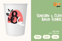 Sunfern &amp; Clay Boho Floral Monogram Product Image 1