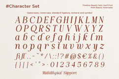 Timeline - Beauty Italic Serif Font Product Image 9
