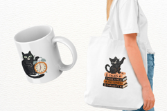Halloween School Cat Clipart Product Image 3