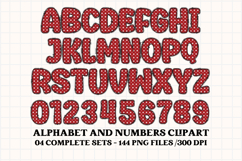 4th July Alphabet png clipart, independence letters doodle Product Image 3