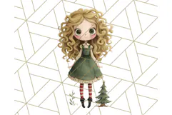Cozy Christmas Clipart, Santa and Friends PNG Graphics Product Image 5