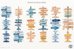 Coastal Adventure Signs PNG illustrations Product Image 4