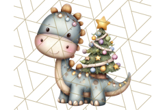 Christmas Dinosaur Party Png, Dino Clipart PNG Product Image 5
