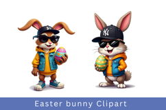 Watercolour Easter bunny Clipart bundle Product Image 7