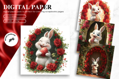 Easter Bunny Background Backdrop Rabbit Wallpaper Wall Art9 Product Image 1