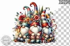 Christmas Gnome Sublimation - Clipart PNG Design Product Image 1